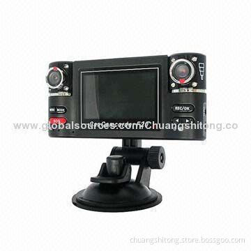 Dual-lens Car DVR/Mirror, F20 OEM Remote Control, TF Card Up to 32GB